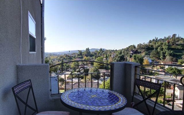 Balcony with panoramic views. Courtesy of Tracy King -- Teles Properties