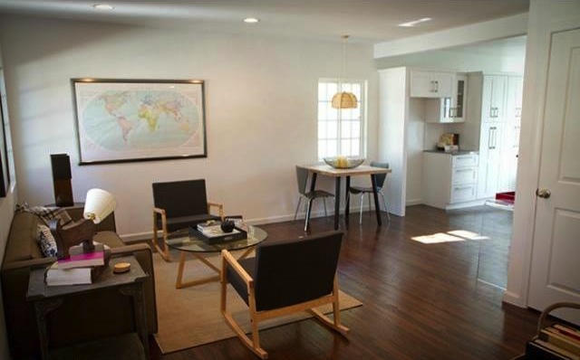 Living room with open floor plan