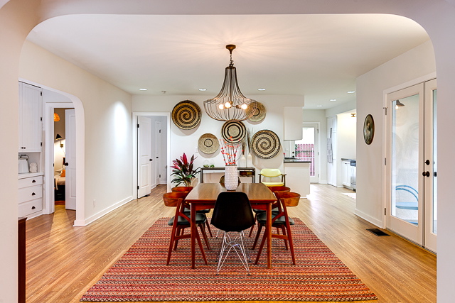 Spacious dining room