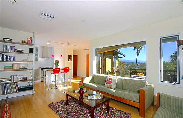 Picture window and open floor plan