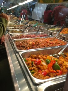 Delectable hot food station at Arko Foods